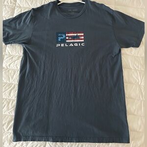 Pelagic Blue Graphic Men's T-Shirt